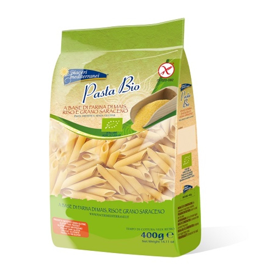 PIACERI MEDITERRANEI PENNE RIGATE BIO 400 G