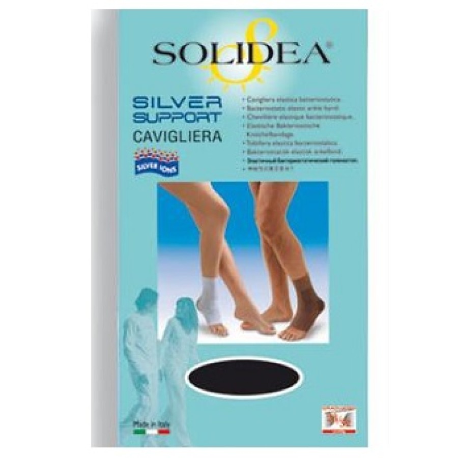 SILVER SUPPORT ANKLE CAVIGLIERA NERO S