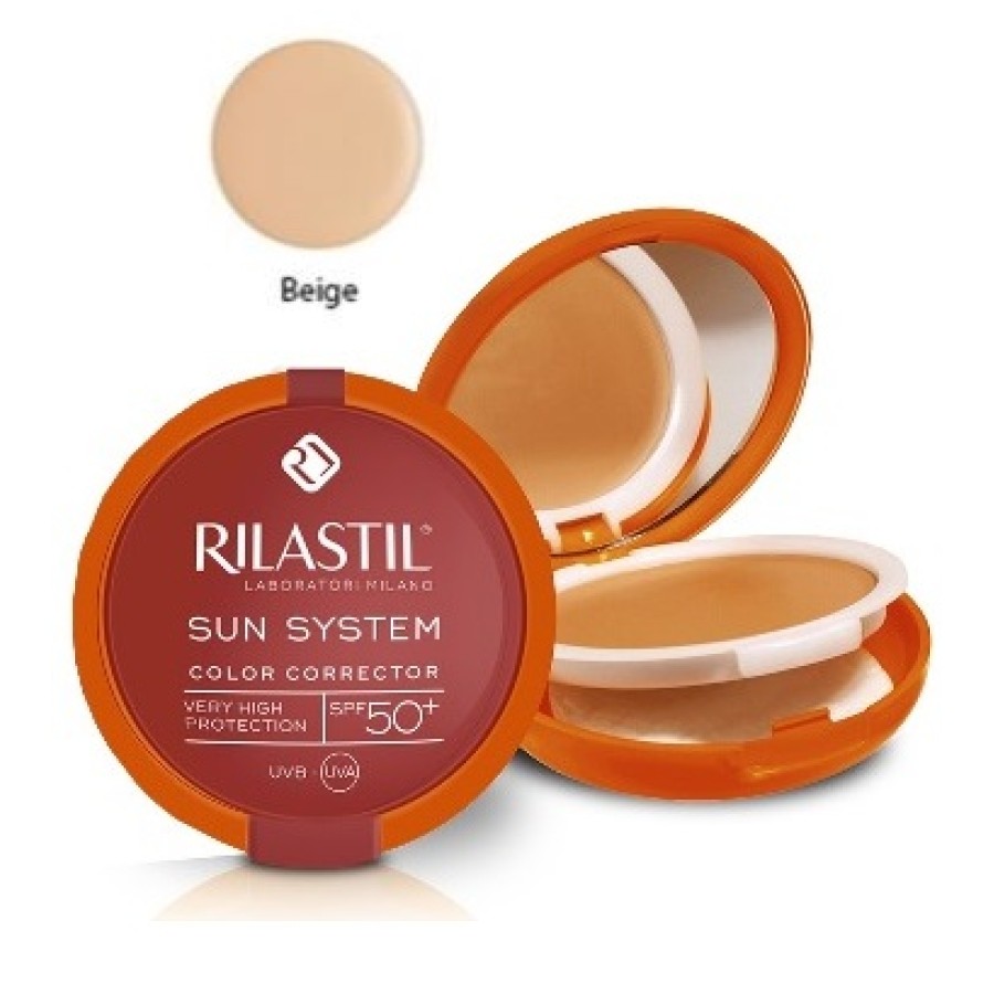 RILASTIL SUN SYSTEM PHOTO PROTECTION THERAPY SPF50+ COMPATTO BEIGE 10 ML