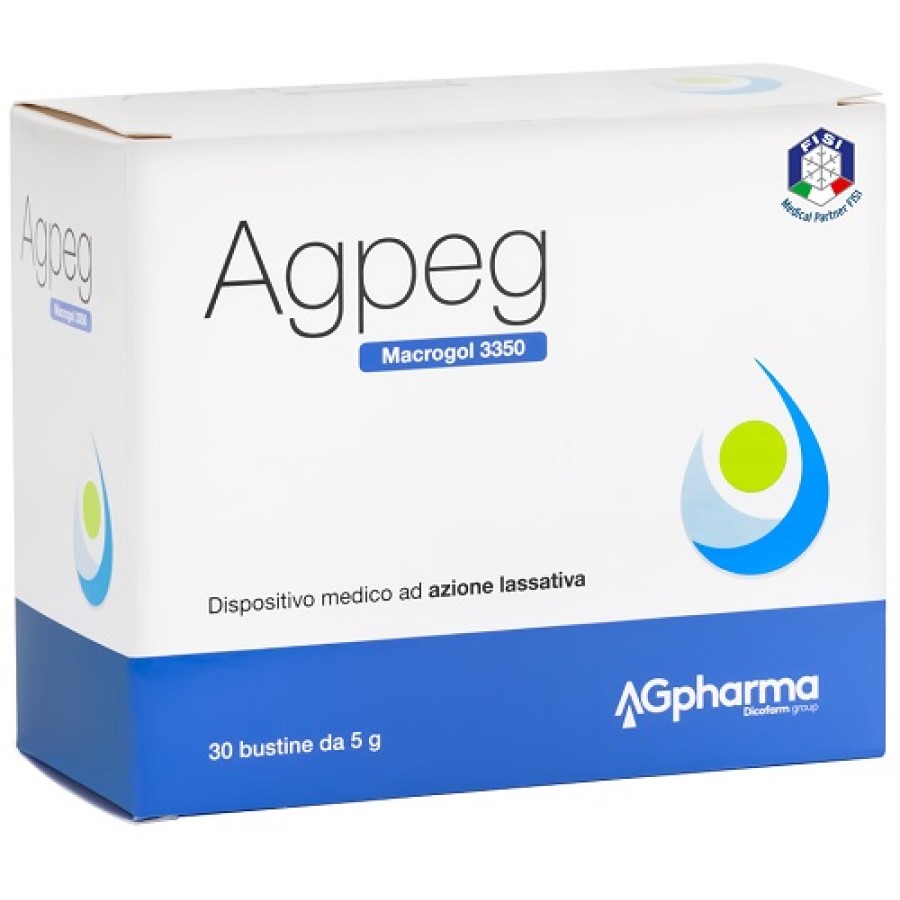 AGPEG MACROGOL 3350 30 BUSTE 5 G