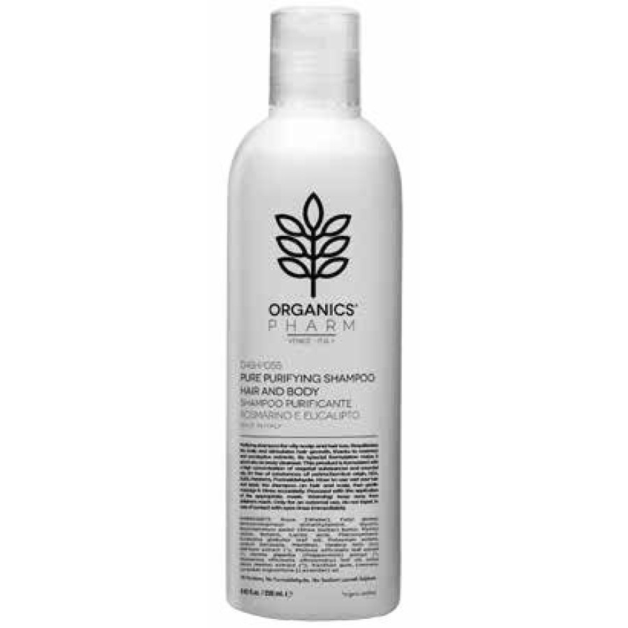 ORGANICS PHARM PURE PURIFYING SHAMPOO HAIR & BODY ROSEMARY AND EUCALYPTUS