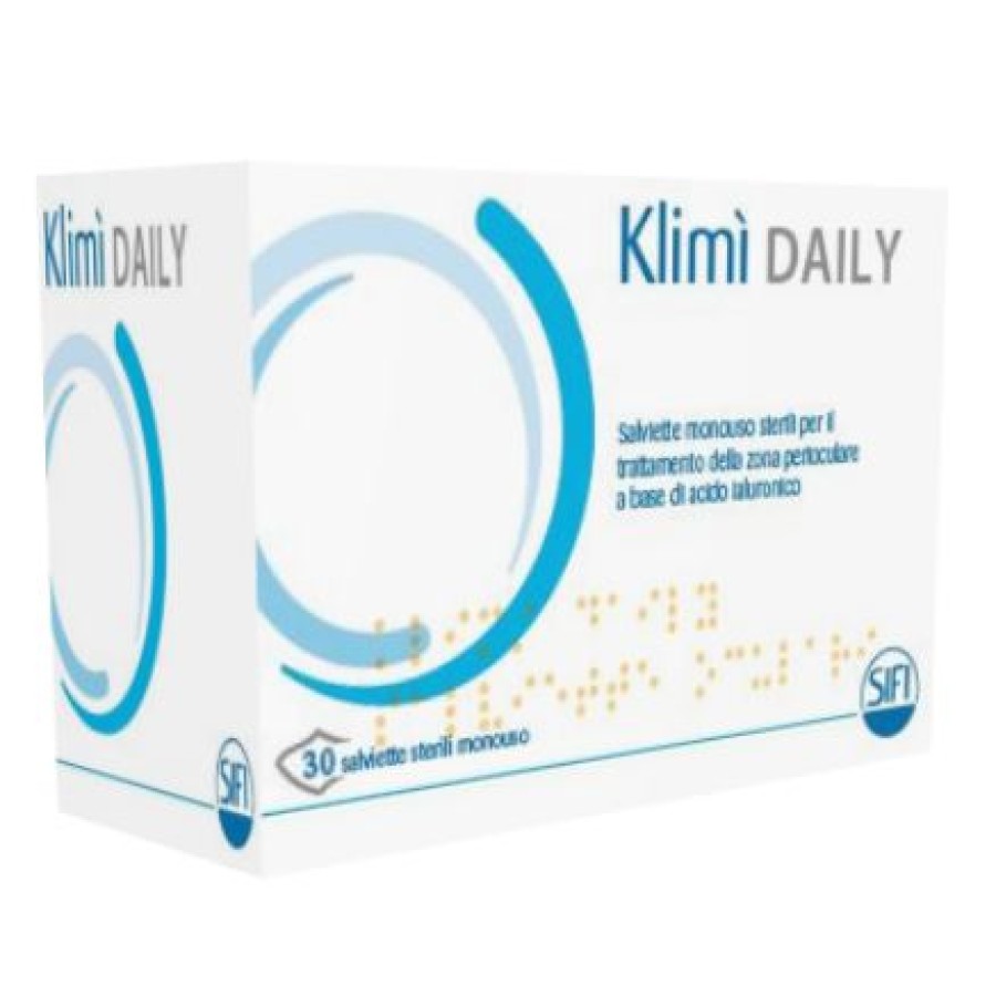 KLIMI' DAILY 30 SALVIETTINE DETERGENTI MONOUSO STERILI PER L'IGIENE OCULARE