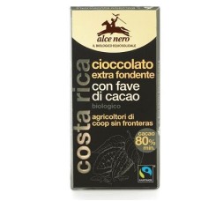 TAVOLETTA CIOCCOLATO EXTRAFONDENTE BIO CON FAVE DI CACAO BIO FAIRTRADE 100 G