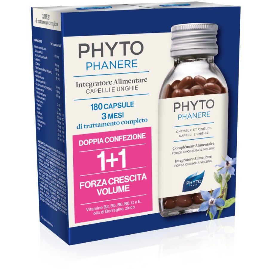 PHYTO PHYTOPHANERE INTEGRATORE ALIMENTARE CAPELLI/UNGHIE 90+90 CAPSULE
