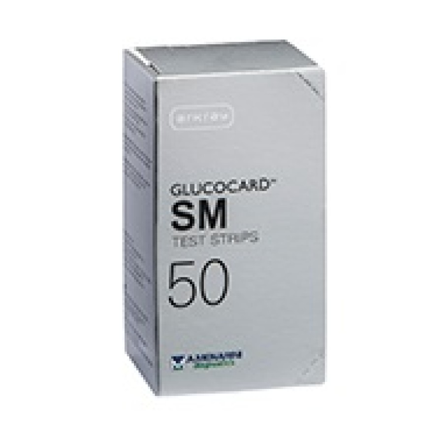 TEST STRIPS PER MISURAZIONE GLICEMIA GLUCOCARD SM 50 PEZZI