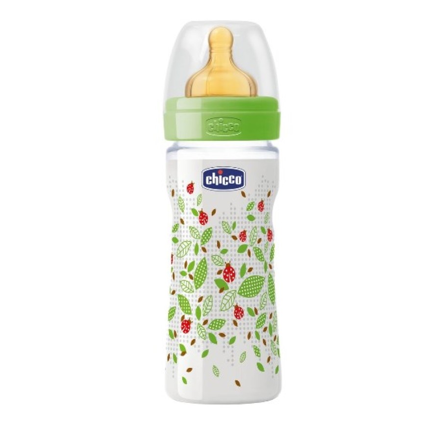 CHICCO BIBERON WELL BEING IN POLIPROPILENE UNISEX DA 250 ML MEDIUM LATTICE ITA