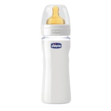 CHICCO BIBERON WELL BEING IN VETRO NON DECORATORATO DA 240 ML NORMAL LATTICE