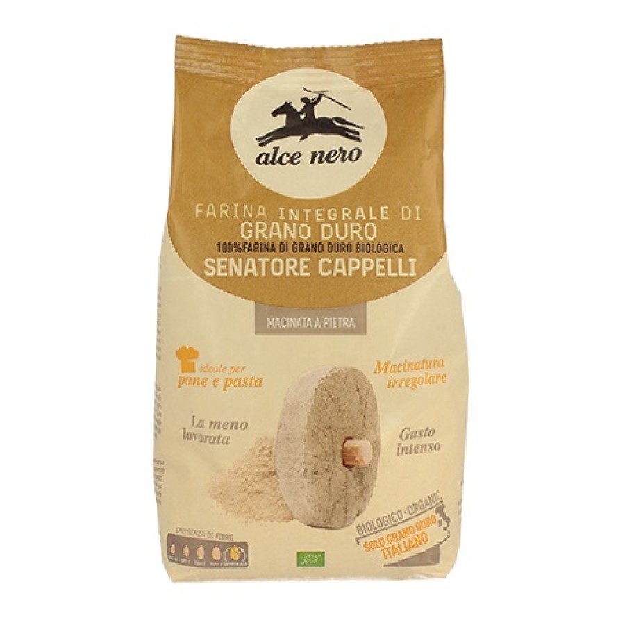 FARINA INTEGRALE SENATORE CAPPELLI BIO MACINATA A PIETRA 500 G