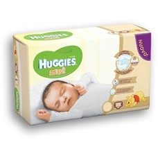 PANNOLINO HUGGIES EXTRA CARE BEBE' BASE 1 28 PEZZI