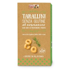 PUGLIA SAPORI TARALLINI ROSMARINO CON OLIO EXTRAVERGINE DI OLIVA 6 PEZZI 30 G