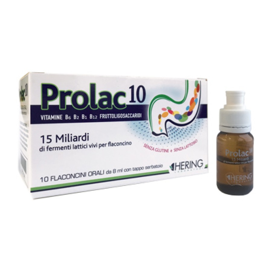 PROLAC10 FERMENTI LATTICI 15 MILIARDI 10 FLACONCINI 8 ML