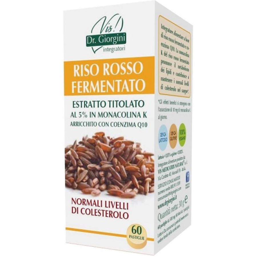 RISO ROSSO FERMENTATO ESTRATTO TITOLATO 60 PASTIGLIE