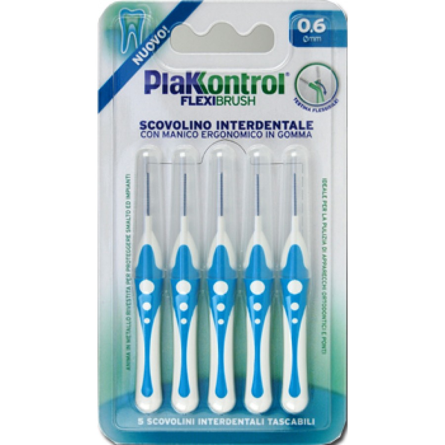 PLAKKONTROL SCOVOLINO INTERDENTALE FLEXI BRUSH06 BLISTER 5 PEZZI