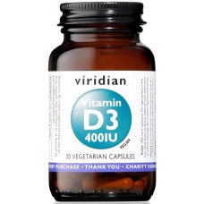 VIRIDIAN VITAMIN D3 400IU 30CPS
