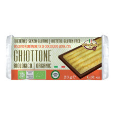 GHIOTTONE BISCOTTO ACCOPPIATO CON CIOCCOLATO EXTRAFONDENTE AL 72% 23 G