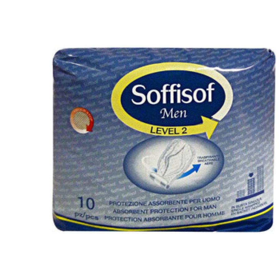 PANNOLONE PER INCONTINENZA SAGOMATO SOFFISOF MEN LEVEL 2 10 PEZZI