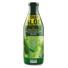 YOUR ALOE BIO PURO SUCCO CON POLPA DI ALOE VERA GEL 99,9% 1 LITRO SENZA ALOINA