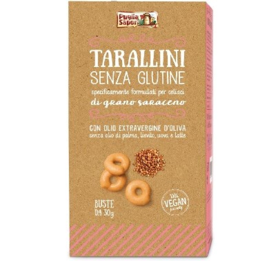 PUGLIA SAPORI TARALLINI GRANO SARACENO 6 BUSTE 30 G