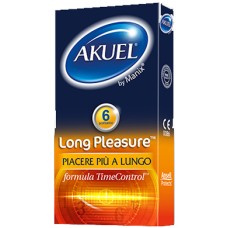 PROFILATTICO ANSELL AKUEL BY MANIX LONG PLEASURE B 6 PEZZI