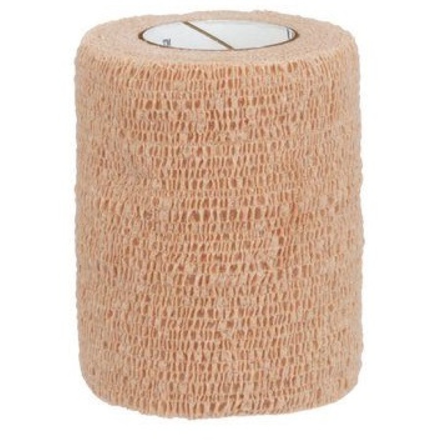 BENDA ELASTICA COMPRESSIVA AUTOADESIVA COBAN 7,5X200CM IN ESTENSIONE 7,5X450CM COLORE CARNE