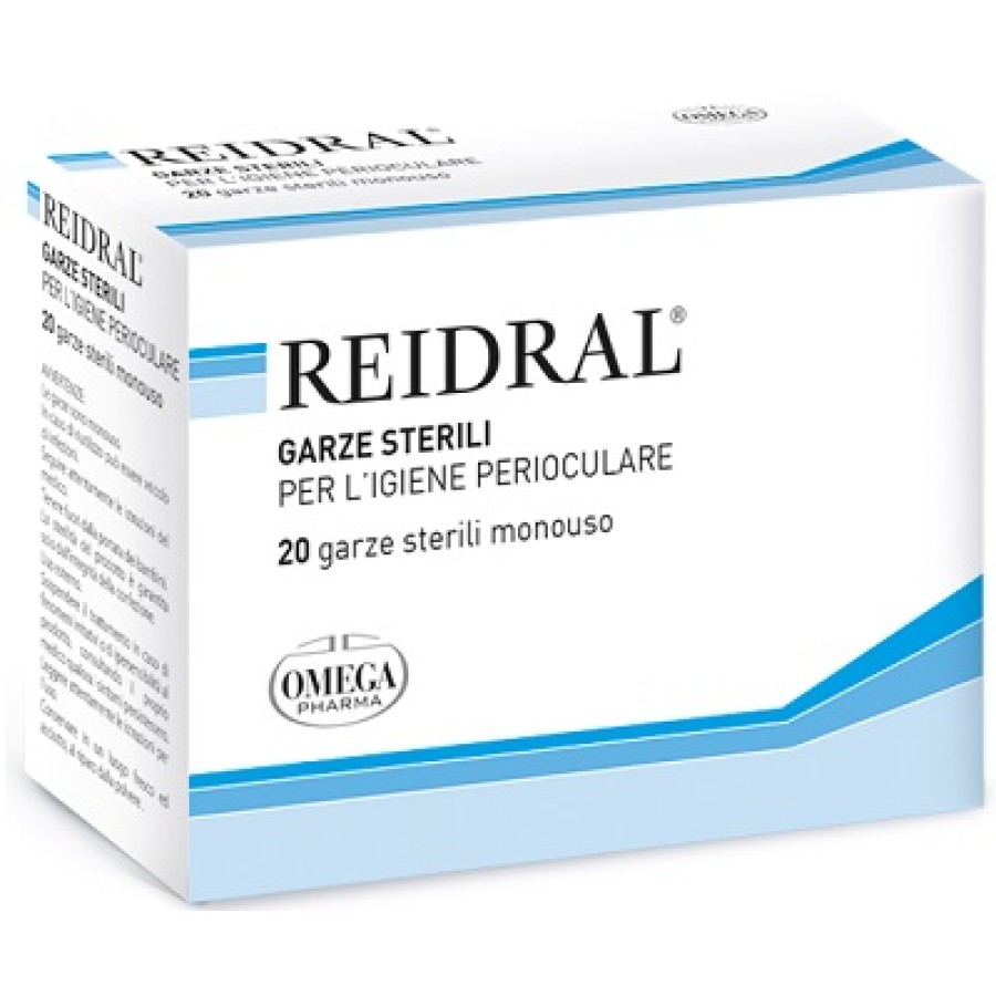 REIDRAL GARZE OCULARI 20 PEZZI