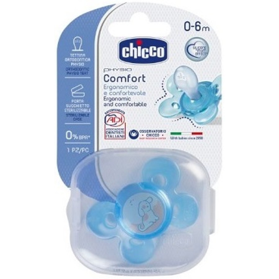CHICCO SUCCHIETTO COMFORT BOY IN SILICONE 0-6 MESI 1 PEZZO