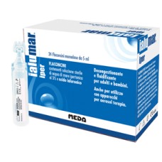 IALUMAR IPER 24 FLACONCINI MONODOSE DA 5 ML CON SOLUZIONE STERILE DI ACQUA DI MARE IPERTONICA 3% E ACIDO IALUORONICO