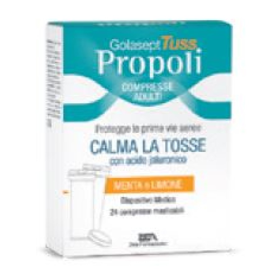 GOLASEPT TUSS PROPOLI CPR TOSSE DISPOSITIVO MEDICO COMPRESSE MASTICABILI ALLA PROPOLI IN ASTUCCIO