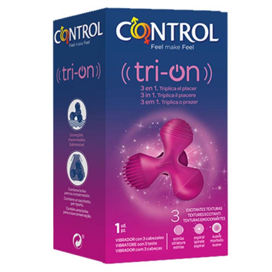 CONTROL TRI-ON VIBRATORE 3 IN 1 1 PEZZO
