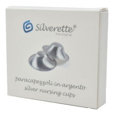 SILVERETTE MINI COPPETTE PROTEZIONE CAPEZZOLI IN ARGENTO 2 PEZZI