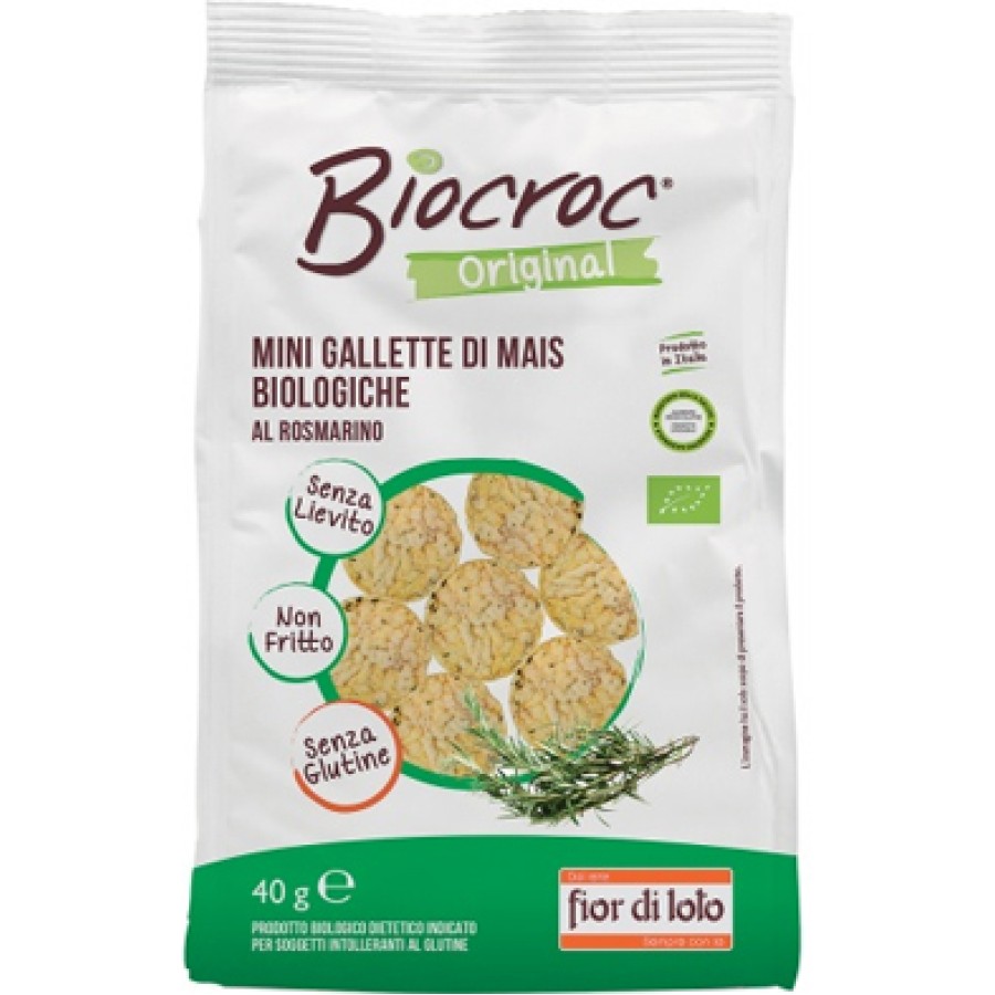 BIOCROC MINI GALLETTE DI MAIS ROSMARINO BIO 40 G