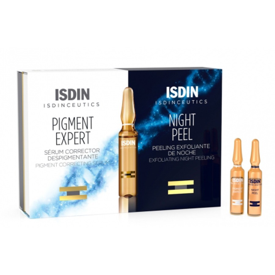 ISDINCEUTICS ROUTINE ANTIMACCHIE ISDINCEUTICS PIGMENT EXPERT 10 FIALE GIORNO + ISDINCEUTICS NIGHT PEEL 10 FIALE NOTTE