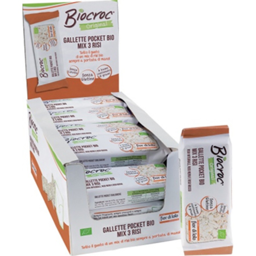 BIOCROC GALLETTE POCKET MIX DI RISO 20 G