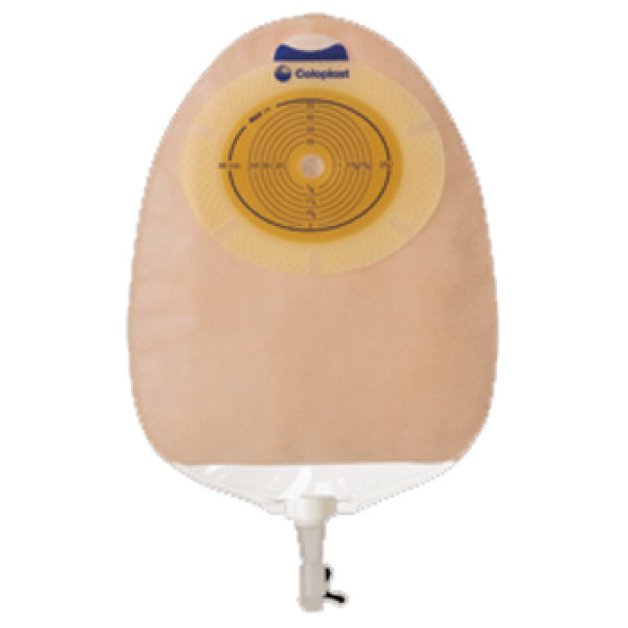 SACCA RICOPERTA IN TNT SISTEMA MONOPEZZO PER UROSTOMIA CON MULTICHAMBER SENSURA RITAGLIABILE 10/76 MM MAXI 400 ML 30 PEZZI