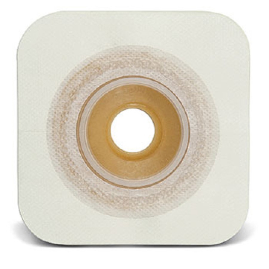 PLACCA CONVESSA NATURA+ PRETAGLIATA 38 MM FLANGIA 57 MM DURAHESIVE E CEROTTO MICROPOROSO 5 PEZZI