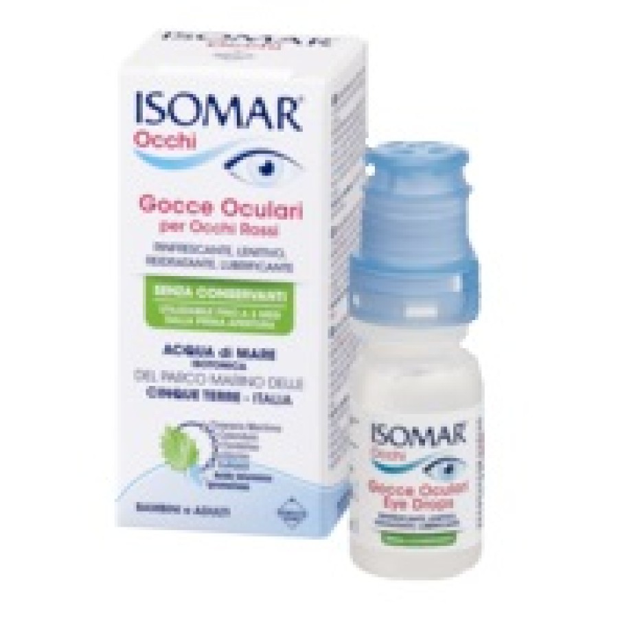 ISOMAR OCCHI GOCCE OCULARI ALL'ACIDO IALURONICO 0,20% 10 ML SENZA CONSERVANTI
