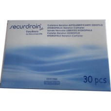 CATETERE SECURDRAIN NELATON IDROFILO UOMO IN PVC 40 CM 30 PEZZI