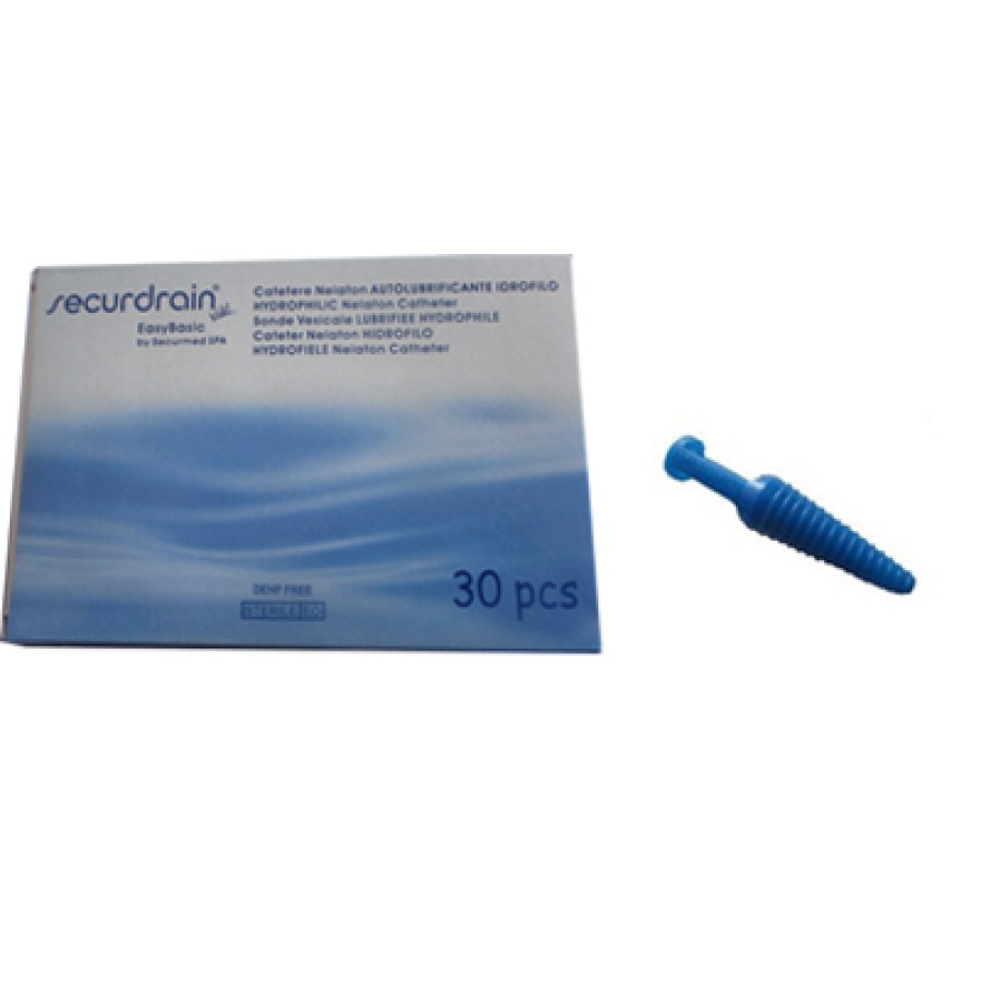 SECURDRAIN CATETERE NELATON DONNA IN PVC CH8 20 CM 30 PEZZI