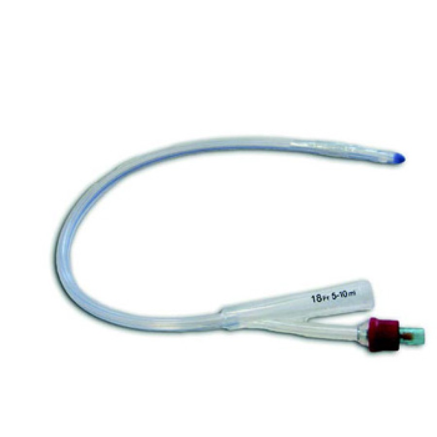 SECURDRAIN CATETERE FOLEY IN SILICONE CON SCANALATURE LONGITUDINALI 2 VIE CH 22 PALLONCINO 5/10ML