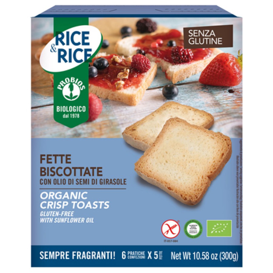 RICE&RICE FETTE BISCOTTATE CON OLIO DI SEMI DI GIRASOLE 300 G