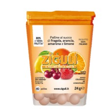 ZIGULI MIX AMARENA, ARANCIA, FRAGOLA, LIMONE 40 PALLINE 24 G