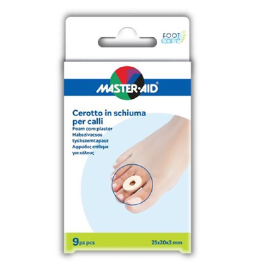 PROTEZIONE MASTER-AID IN SCHIUMA PER CALLI SPESSORE 3 MM 9 PEZZI
