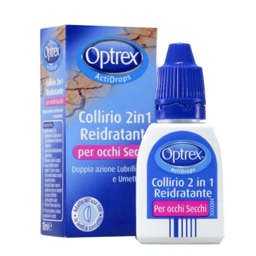 GOCCE OCULARI OPTREX ACTIDROPS 2IN1 REIDRATANTE OCCHI STANCHI 1 PEZZO