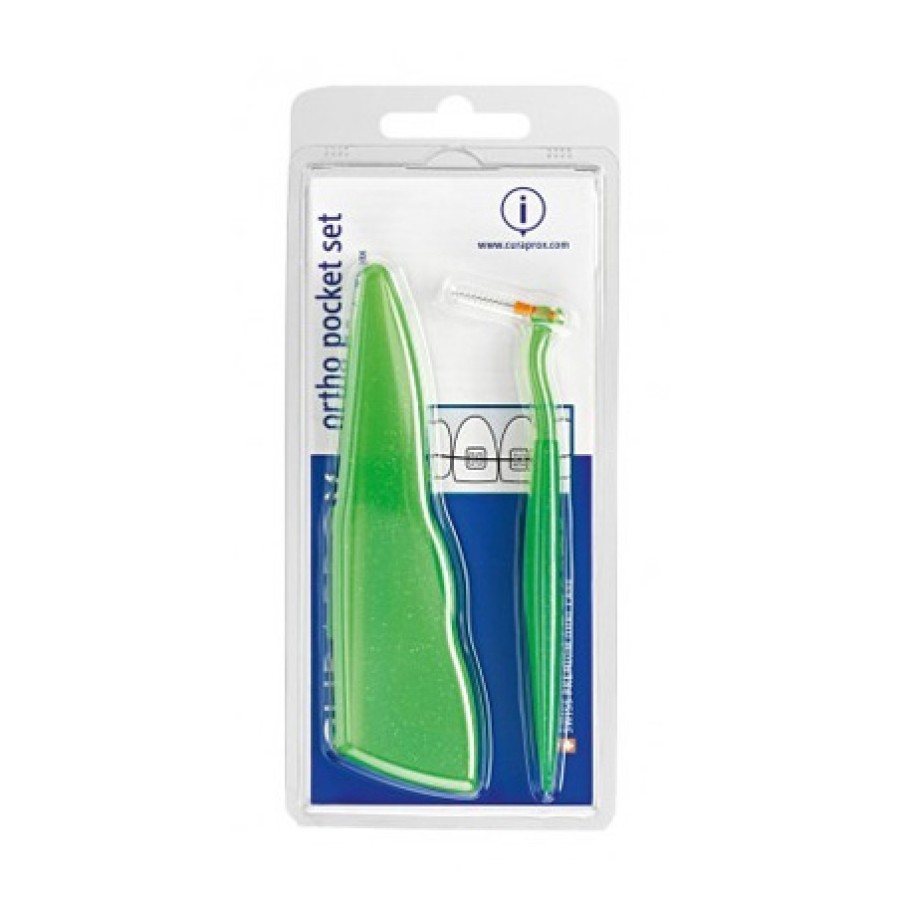 CURAPROX CPS ORTHO POCKET SET 1 SET COMPOSTO DA 1 SUPPORTO UHS 451+CPS SCOVOLINI 07/14/18+1 BARRETTA CERA ORTODONTICA