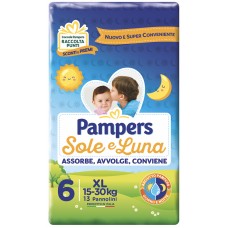PAMPERS SOLE E LUNA XL 13 PEZZI