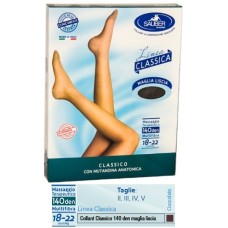 SAUBER CLASSICO COLLANT 140 DENARI MAGLIA LISCIA CIOCCOLATO 2