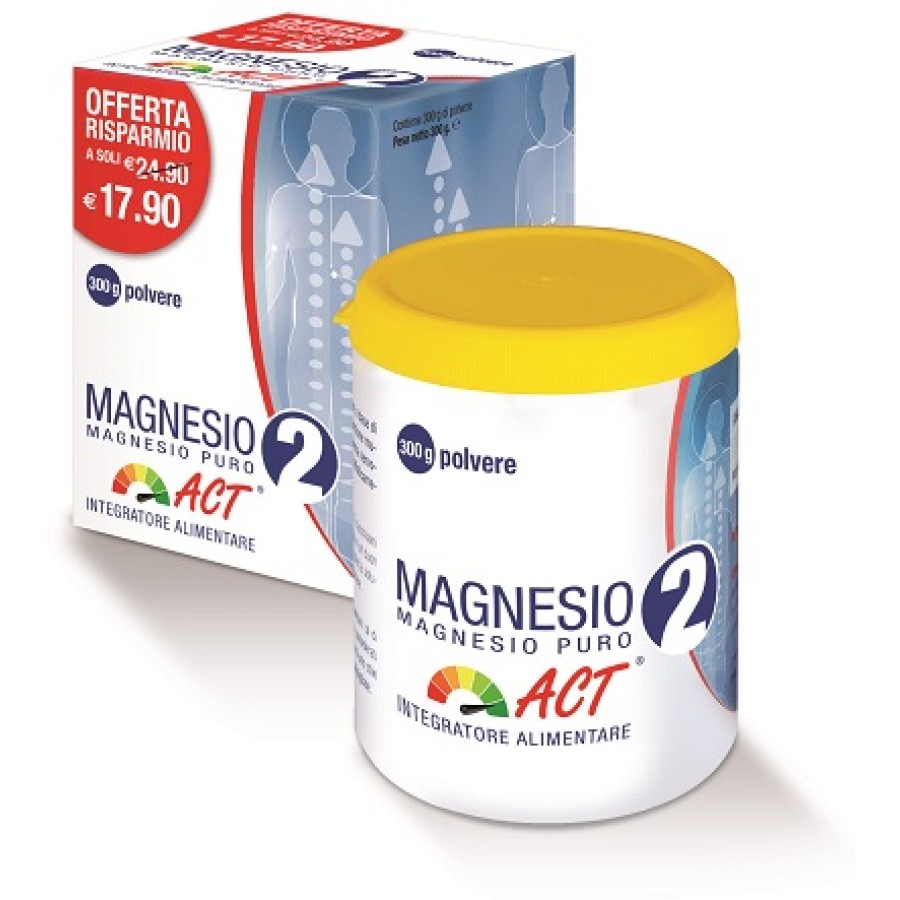 MAGNESIO 2 ACT PURO POLVERE 300 G