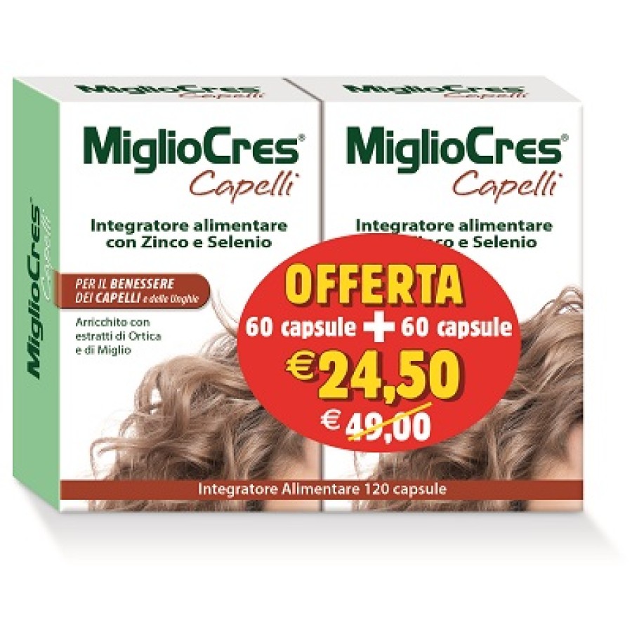 MIGLIOCRES 60+60 CAPSULE 60 G PROMOZIONE