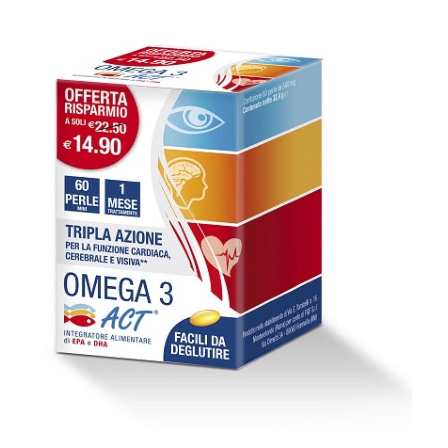 OMEGA 3 ACT 540MG + VITAMINA E 60 PERLE MINI