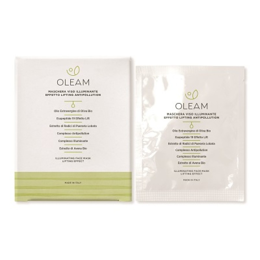 OLEAM MASCHERA VISO ILLUMINANTE EFFETTO LIFTING 6 PEZZI